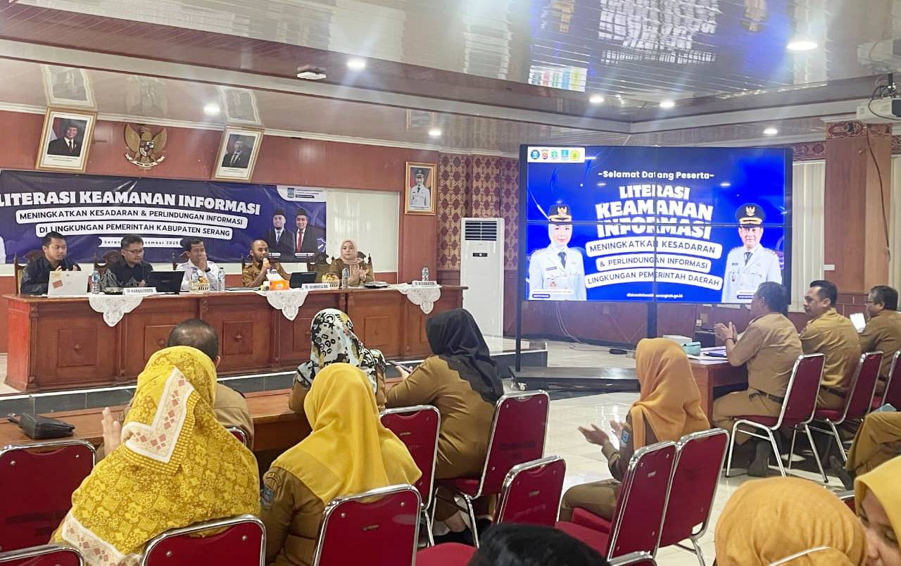 Diskominfo Kabupaten Serang Edukasi Keamanan Informasi Data Pribadi Bagi ASN  - Sidik Berita